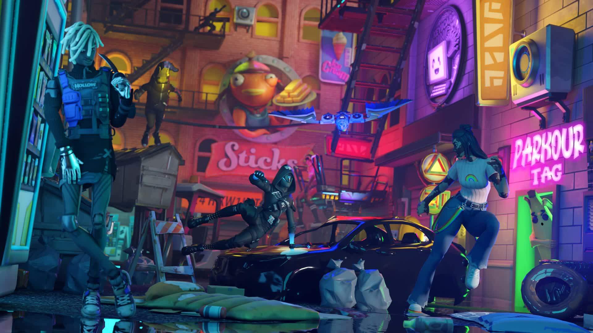 Cyber District-Parkour Tag๐