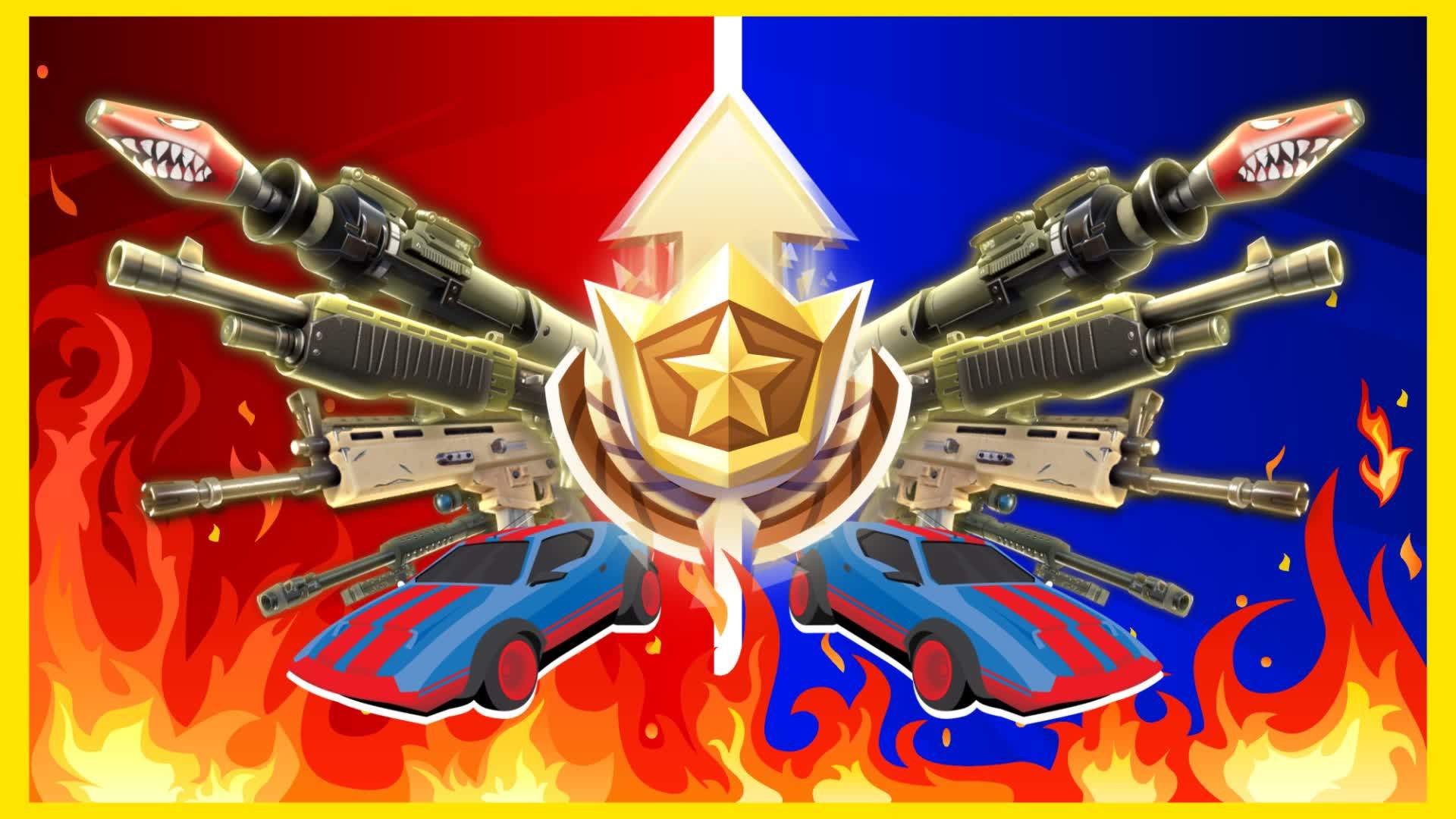 EVERY GUN 🔴RED VS BLUE🔵 LAVA