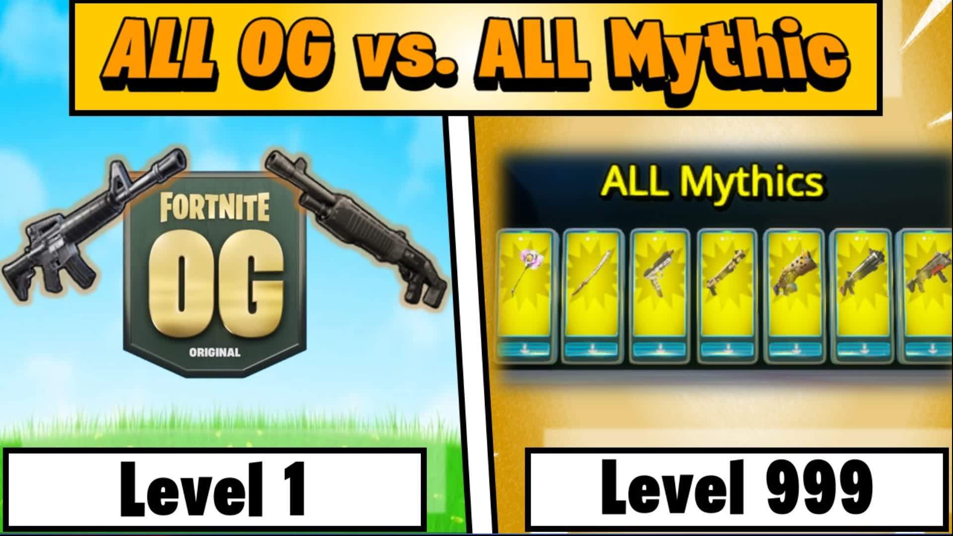 🔥ALL OG vs Mythic - FFA OG PVP OneShot