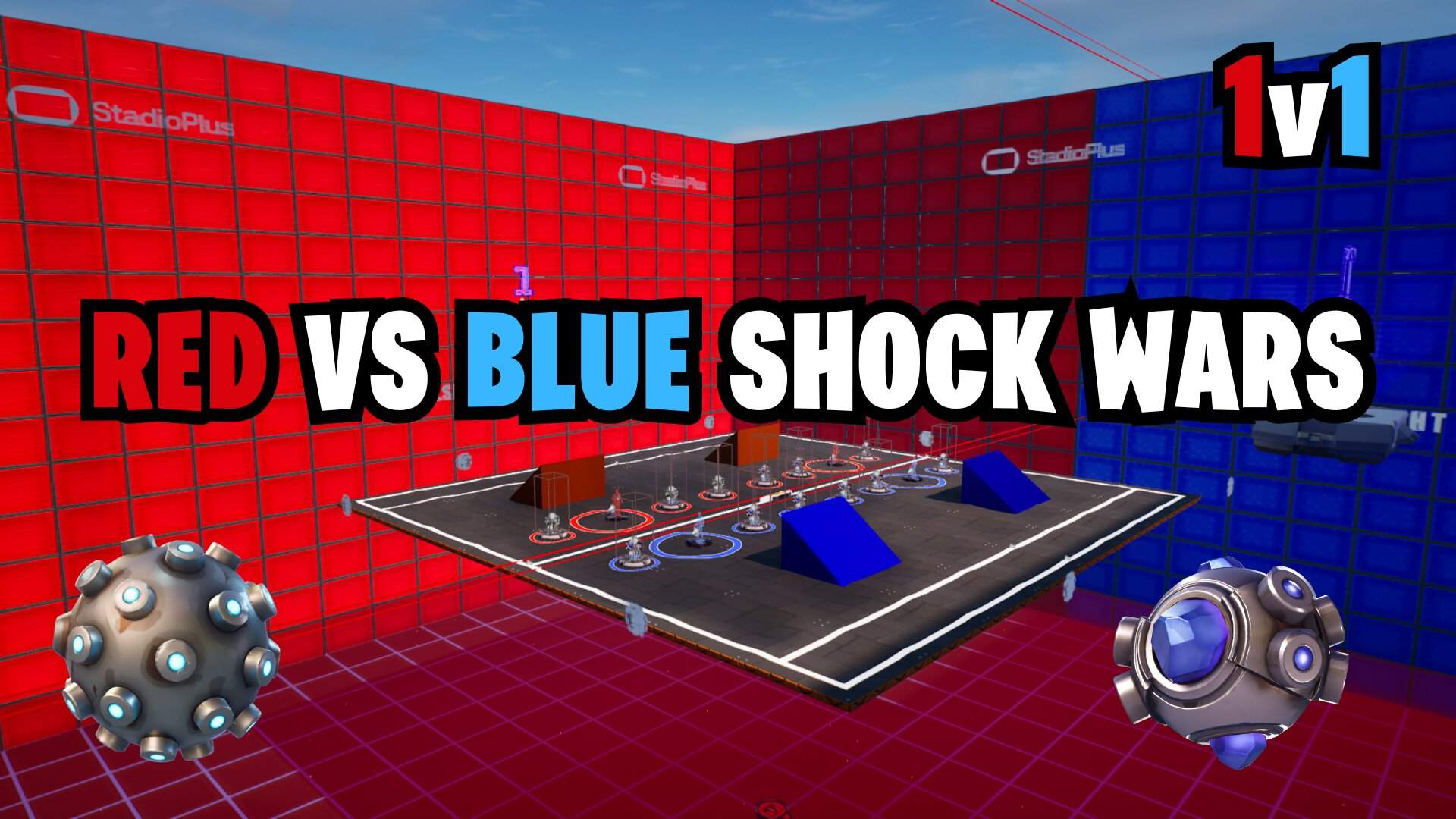 RED VS BLUE🔴🔵 SHOCK WARS💥1v1