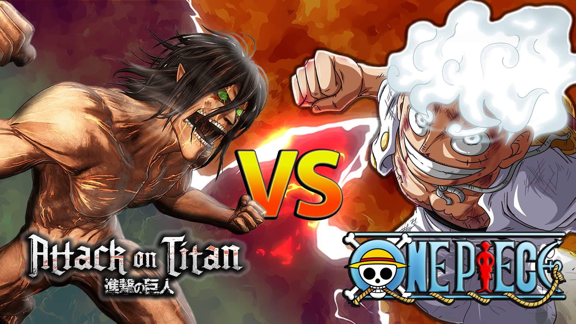 Luffy vs Eren crazy map