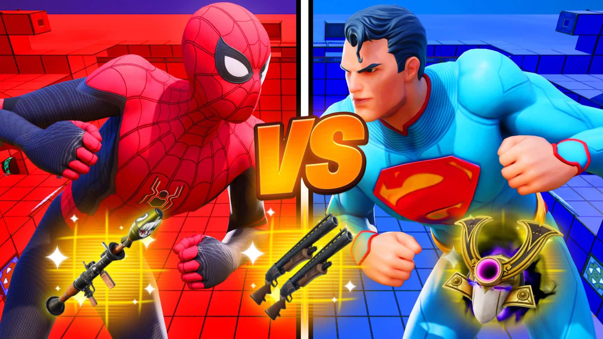 MARVEL VS DC (RED VS BLUE) | SUPERPOWERS
