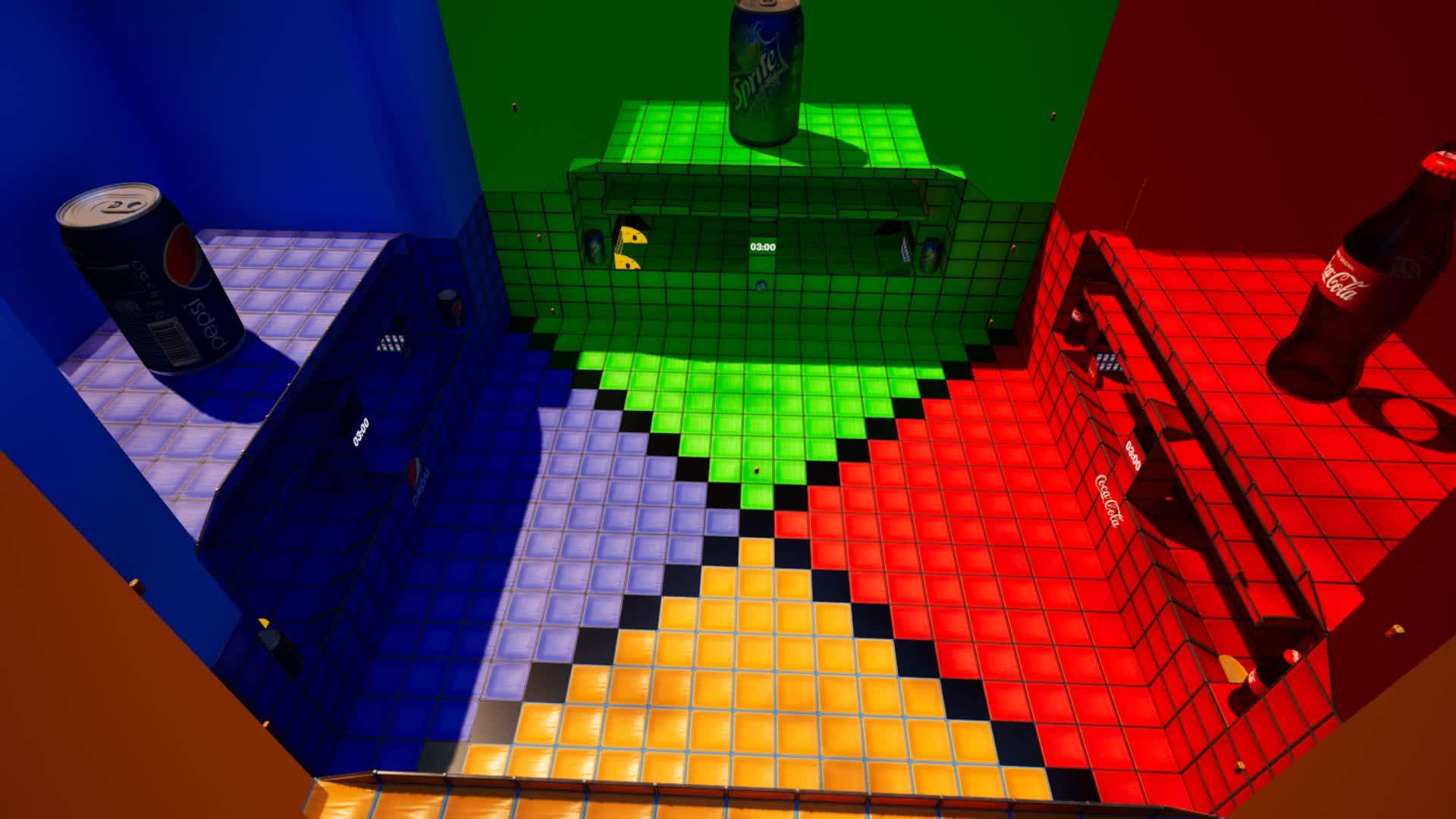 RED VS BLUE VS GREEN VS ORANGE