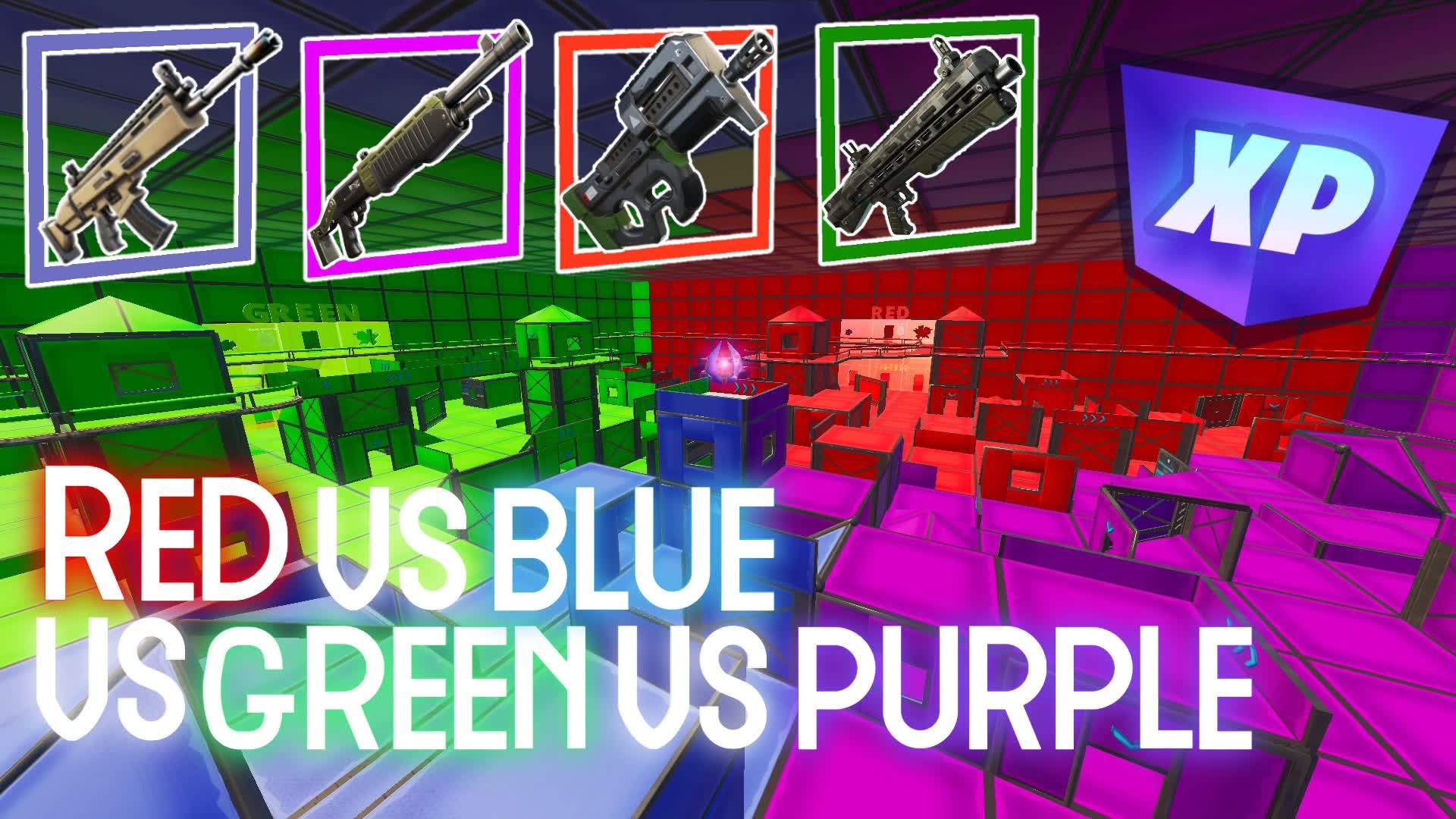 Red vs Blue vs Green vs Purple