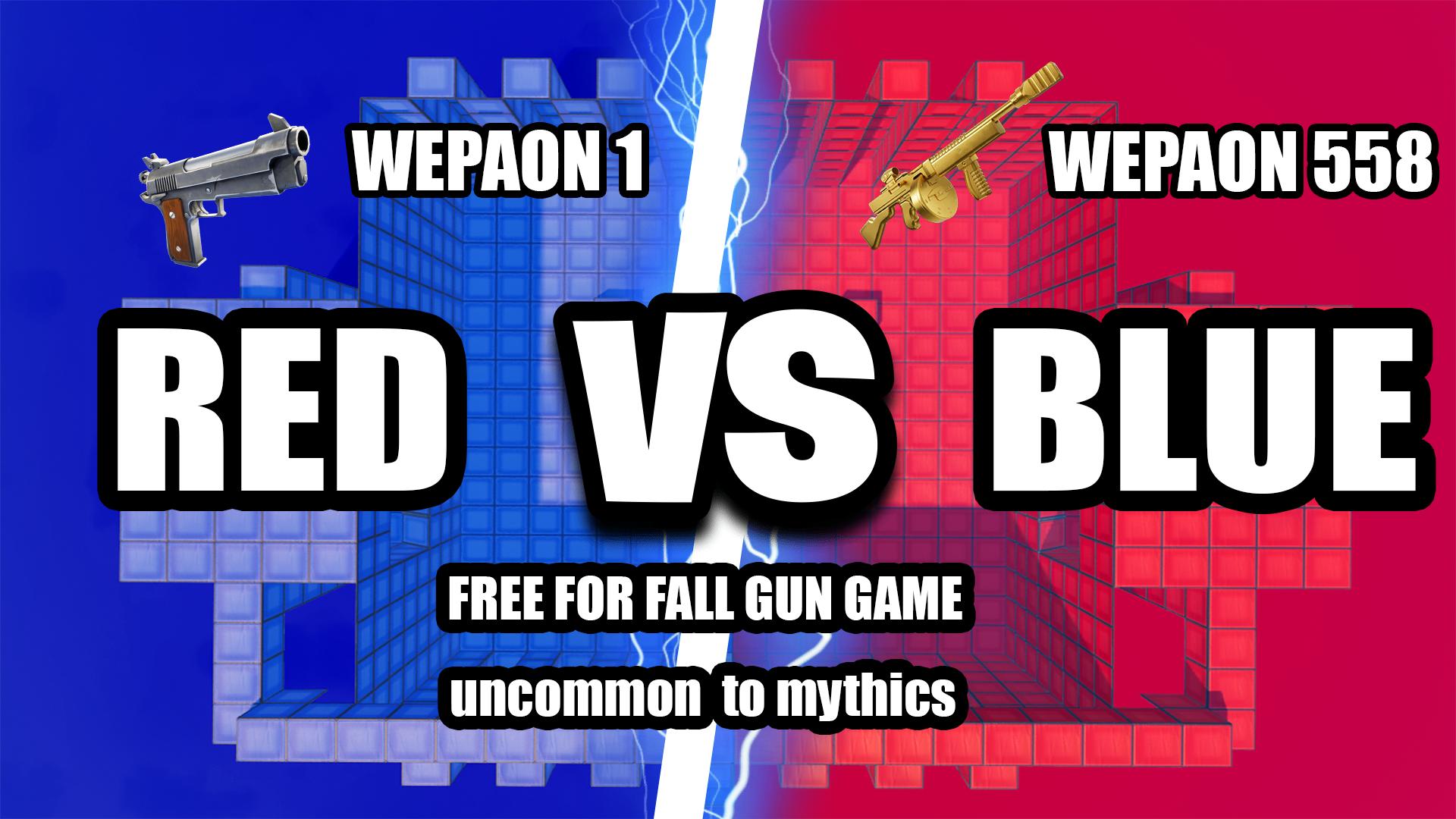 RED VS BLUE GUN GAME (558 weapons)