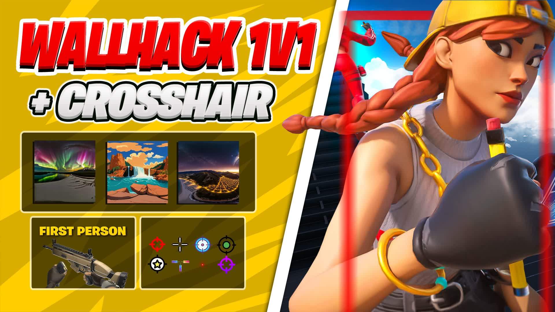 WALLHACK 1V1 + CROSSHAIR