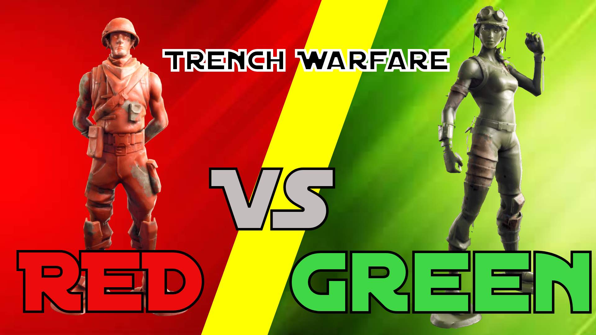 🆕TRENCH WARFARE 🔴Red VS Green🟢