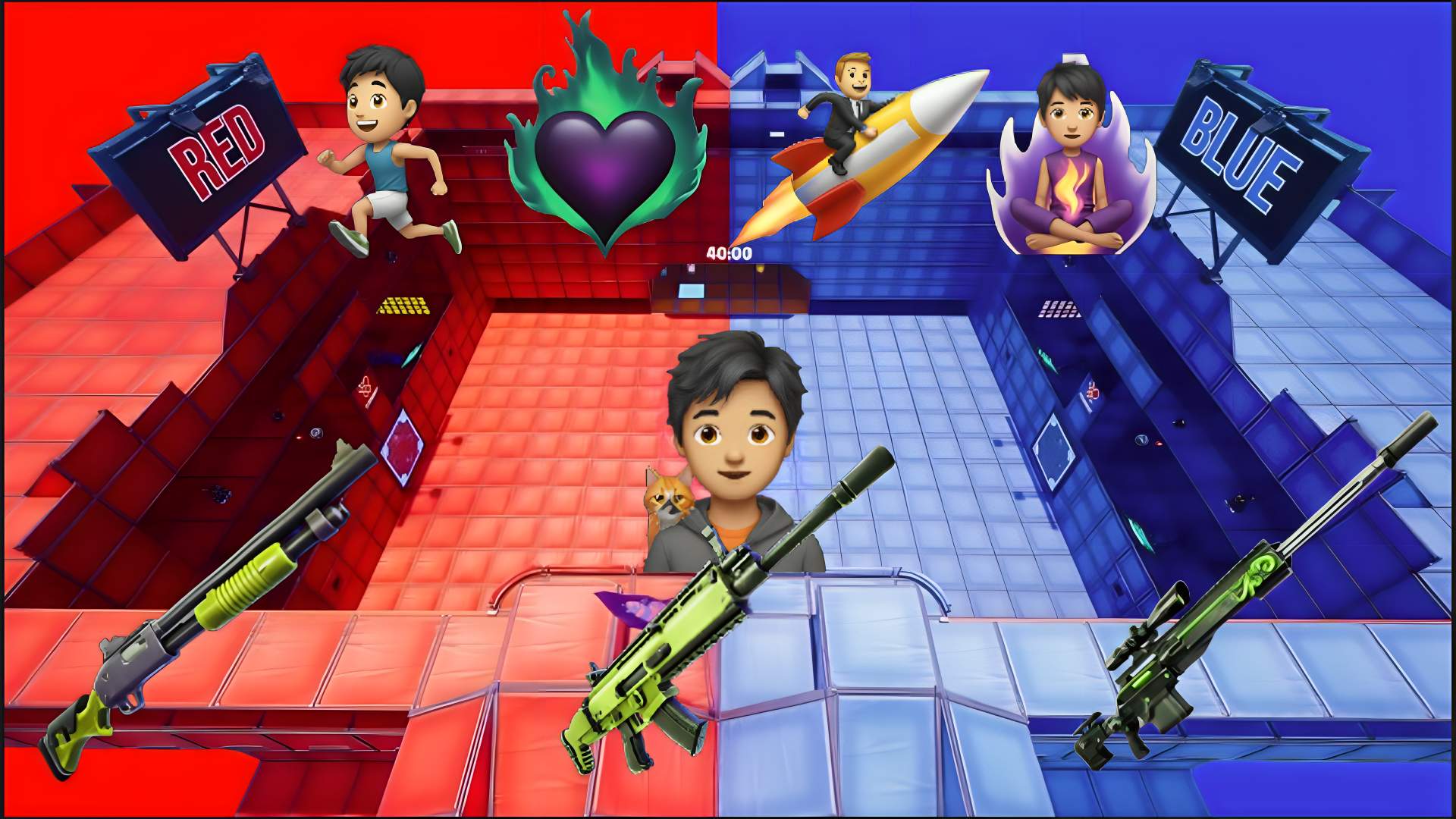 EPIC RED VS BLUE 🔴🔵