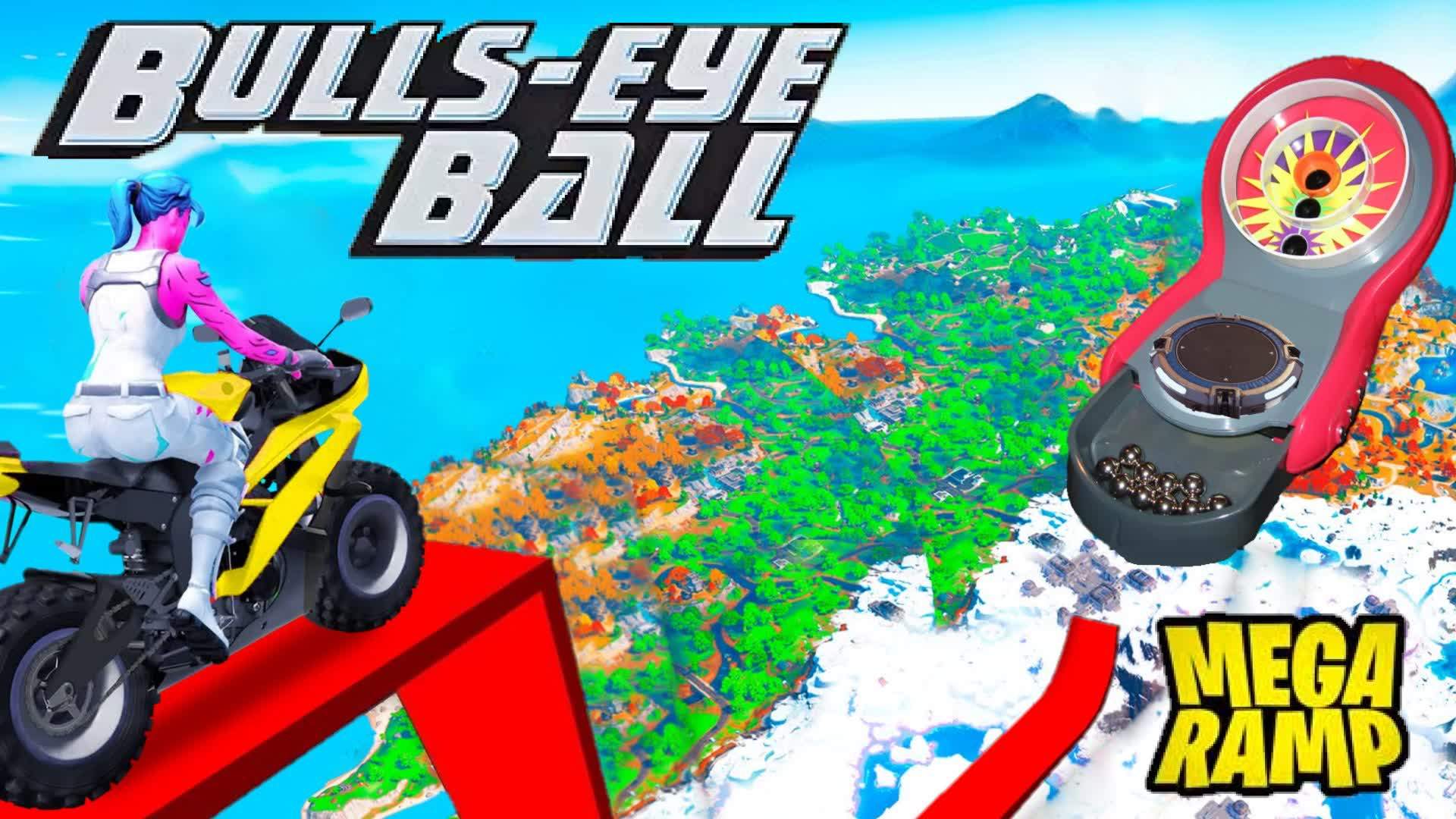 🎯 BULLSEYE BALL 🎯  (MEGA RAMP) 🏍
