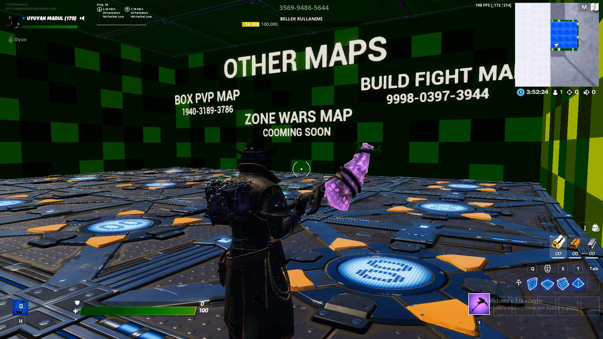 FOREST MASK BOXFIGHT MAP