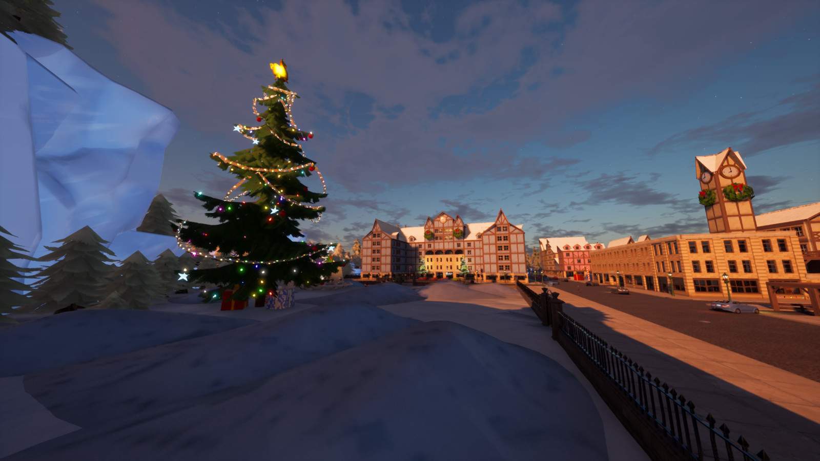 WINTER TOWN GUN GAME