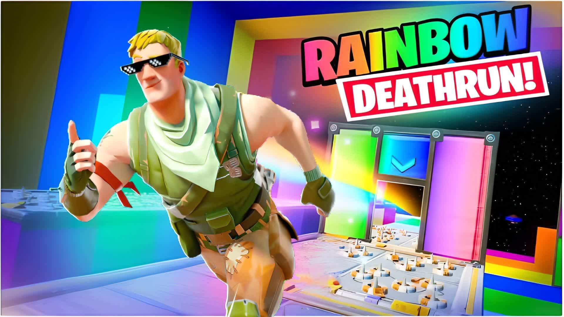 🌈100 LEVELS RAINBOW DEATHRUN🌈