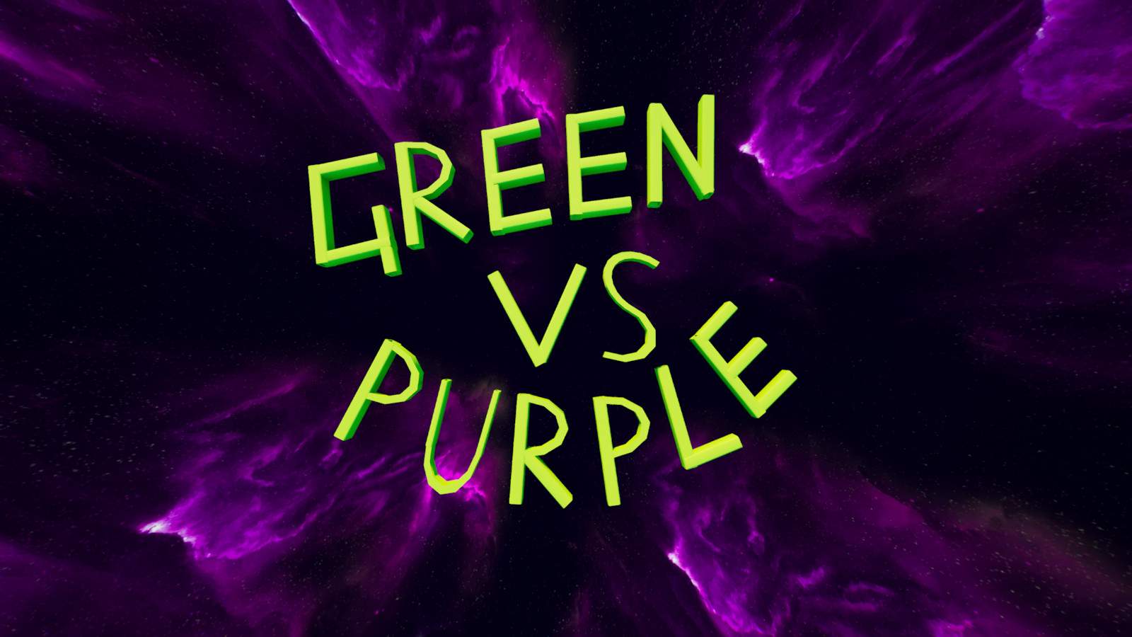 🐸GREEN VS PURPLE👾ALIEN👽RUMBLE