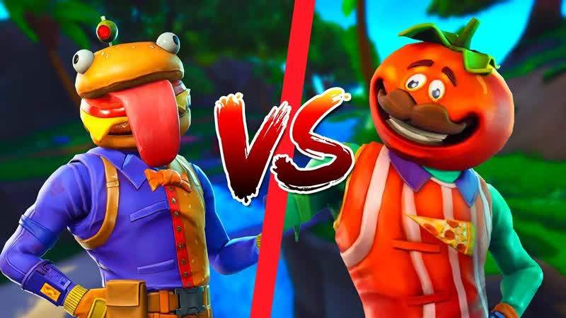 🍅 FOOD FIGHT 🍔 BURGERS VS TOMATOES ❄️