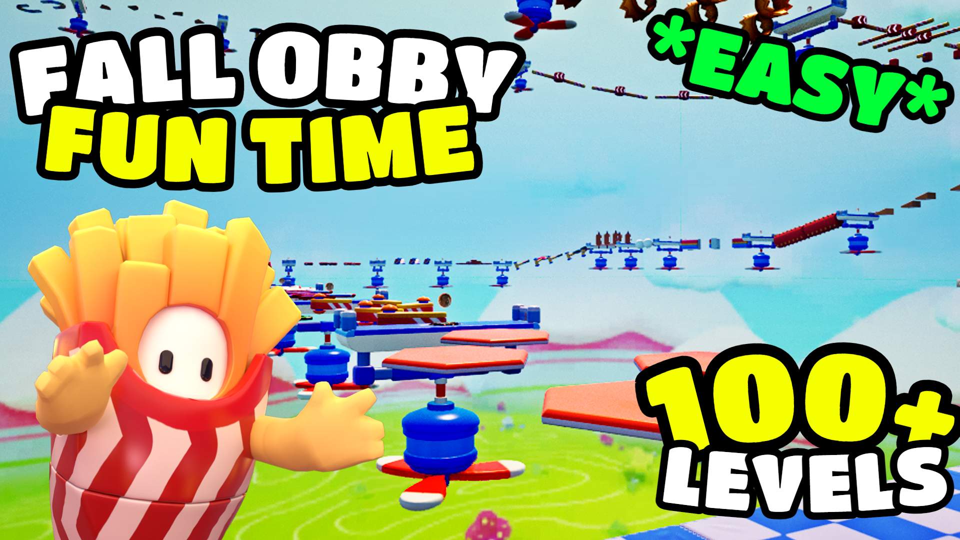 100+ FALL GUYS OBBY 🚀