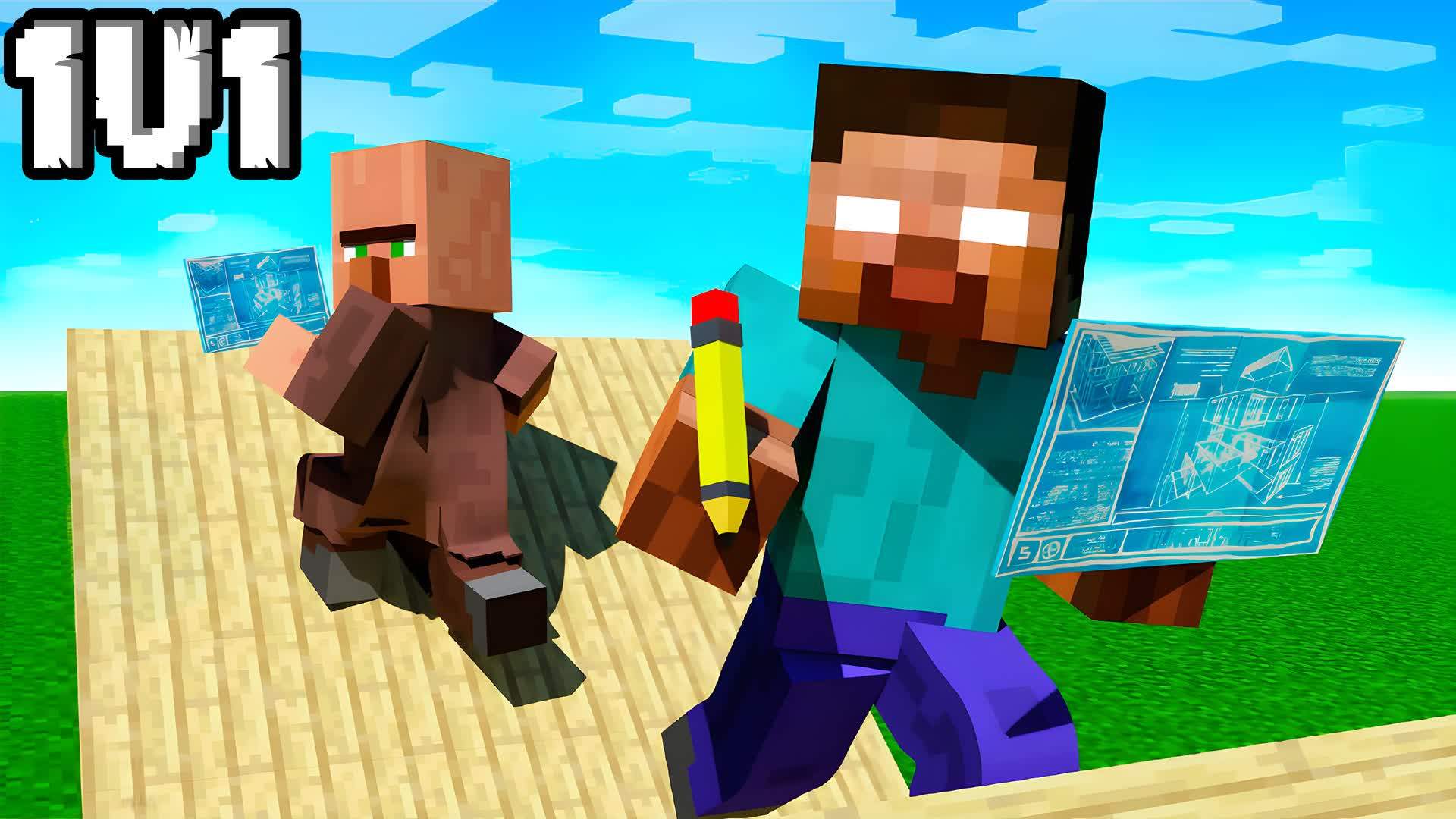 1v1 minecraft build fights