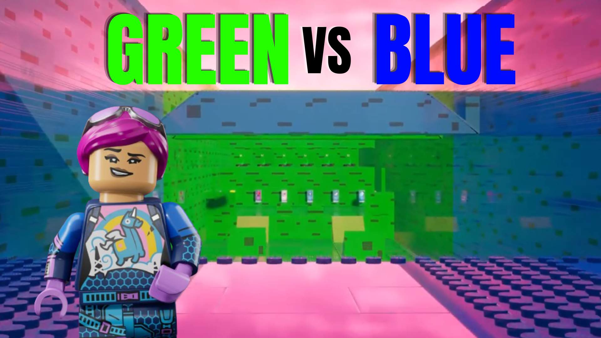 BLOCKY BLUE VS GREEN ๐ต๐๐ข