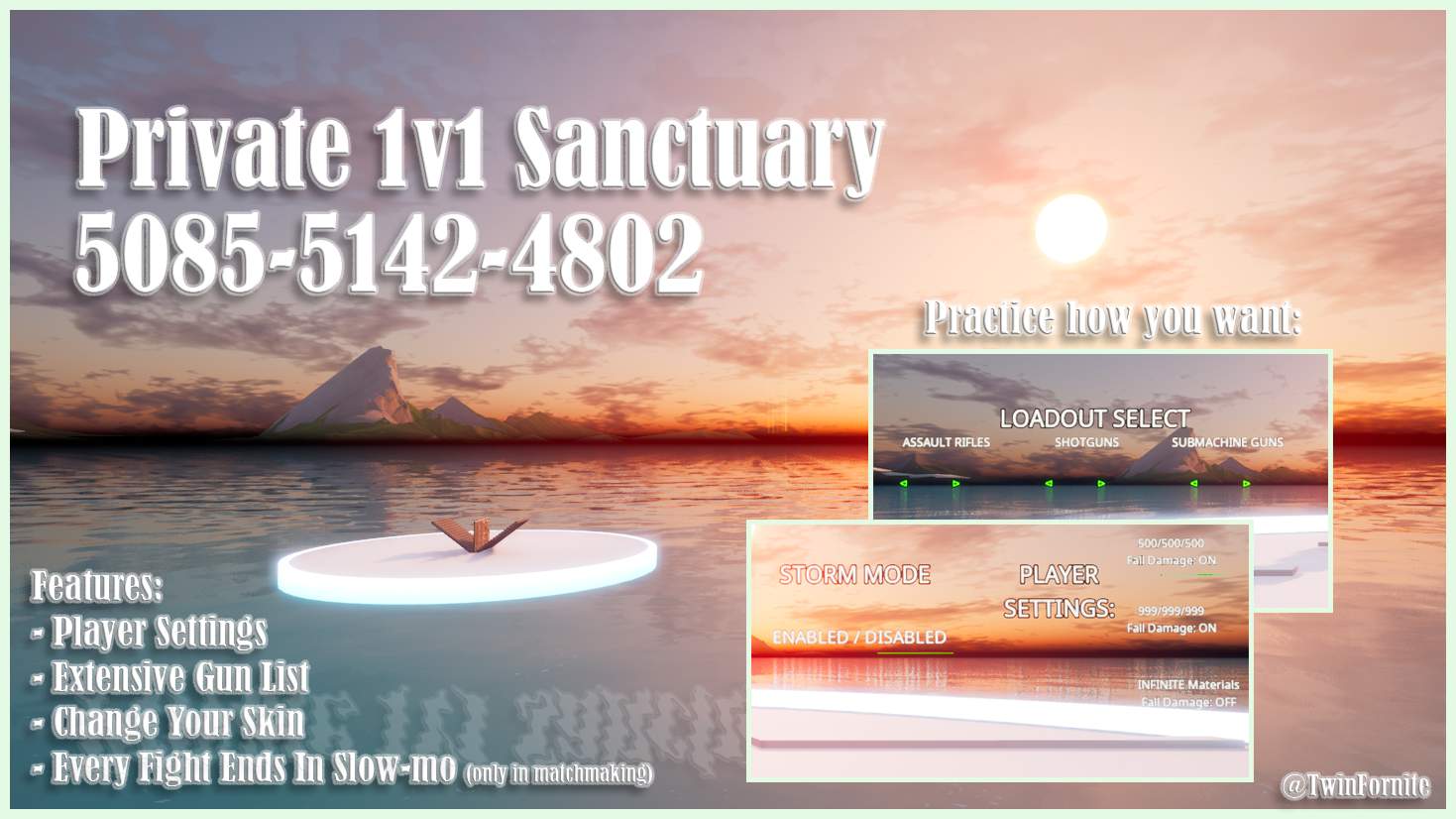 PRIVATE 1V1 SANCTUARY (HIGH FPS, SLO-MO)