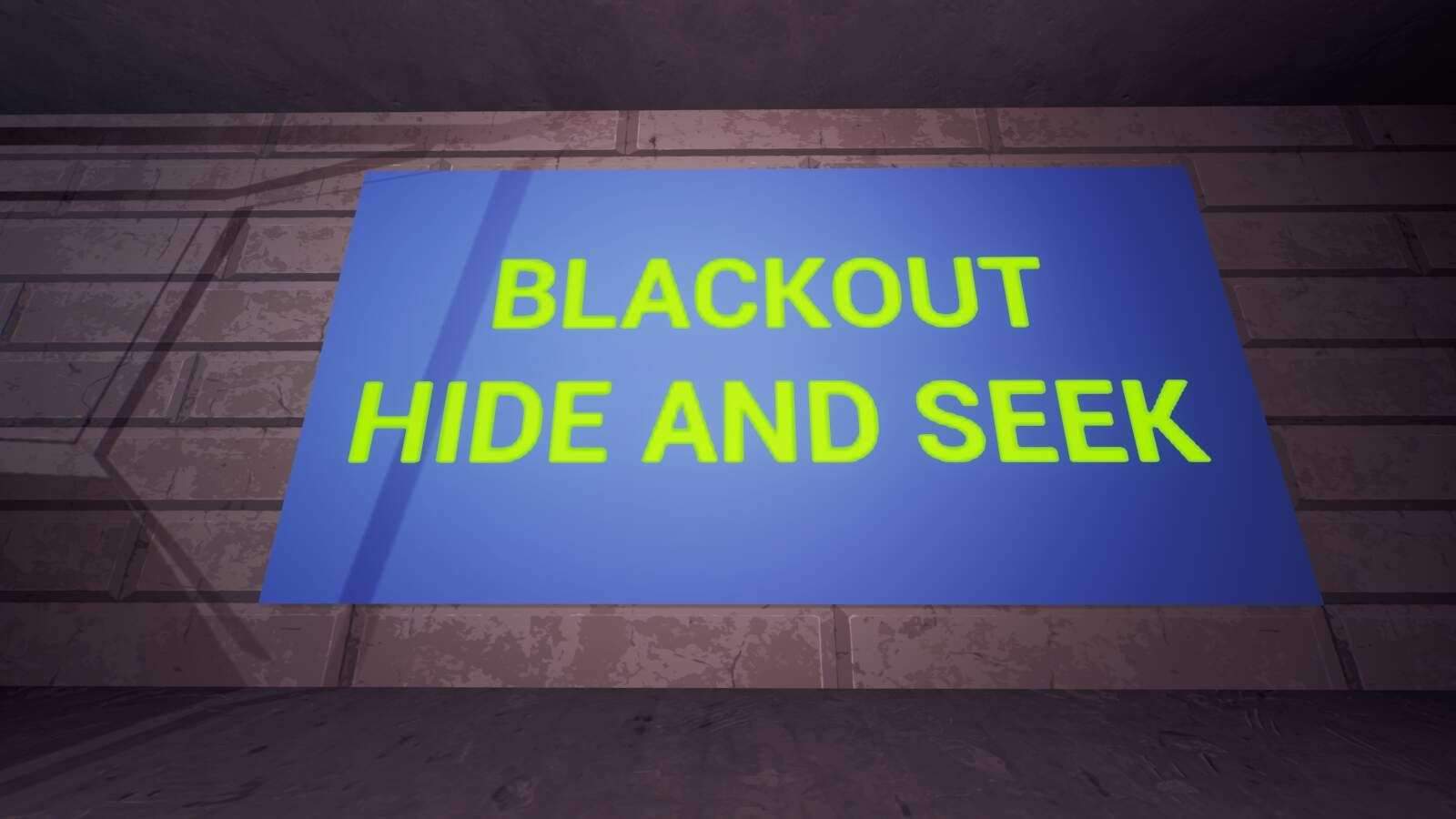 BLACKOUT HIDE AND SEEK