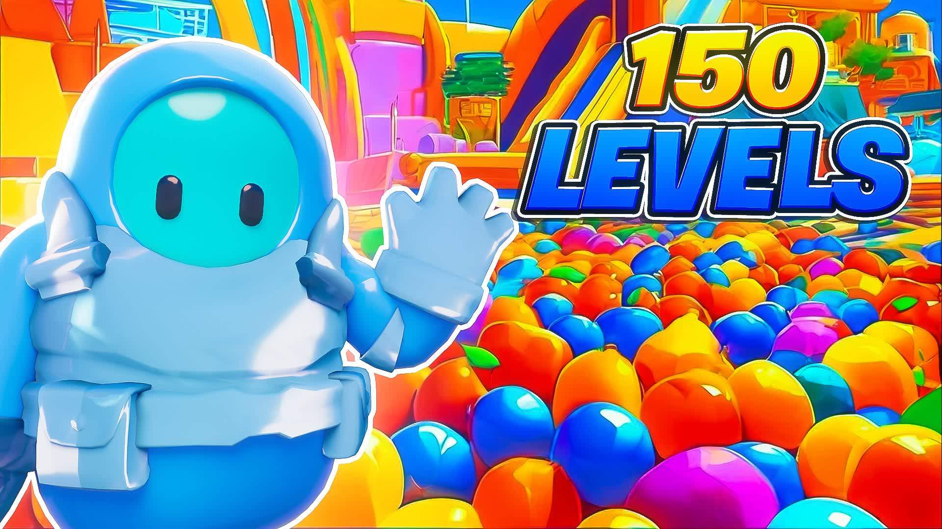 OBBY FALL GUYS PARKOUR 150+ LEVEL🌈