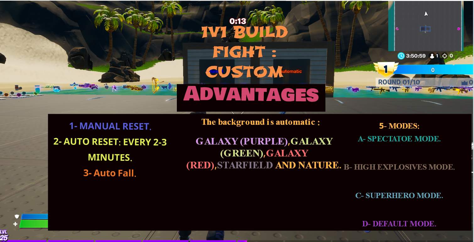 1V1 BUILD FIGHT  ADVANCEDحرب بناء