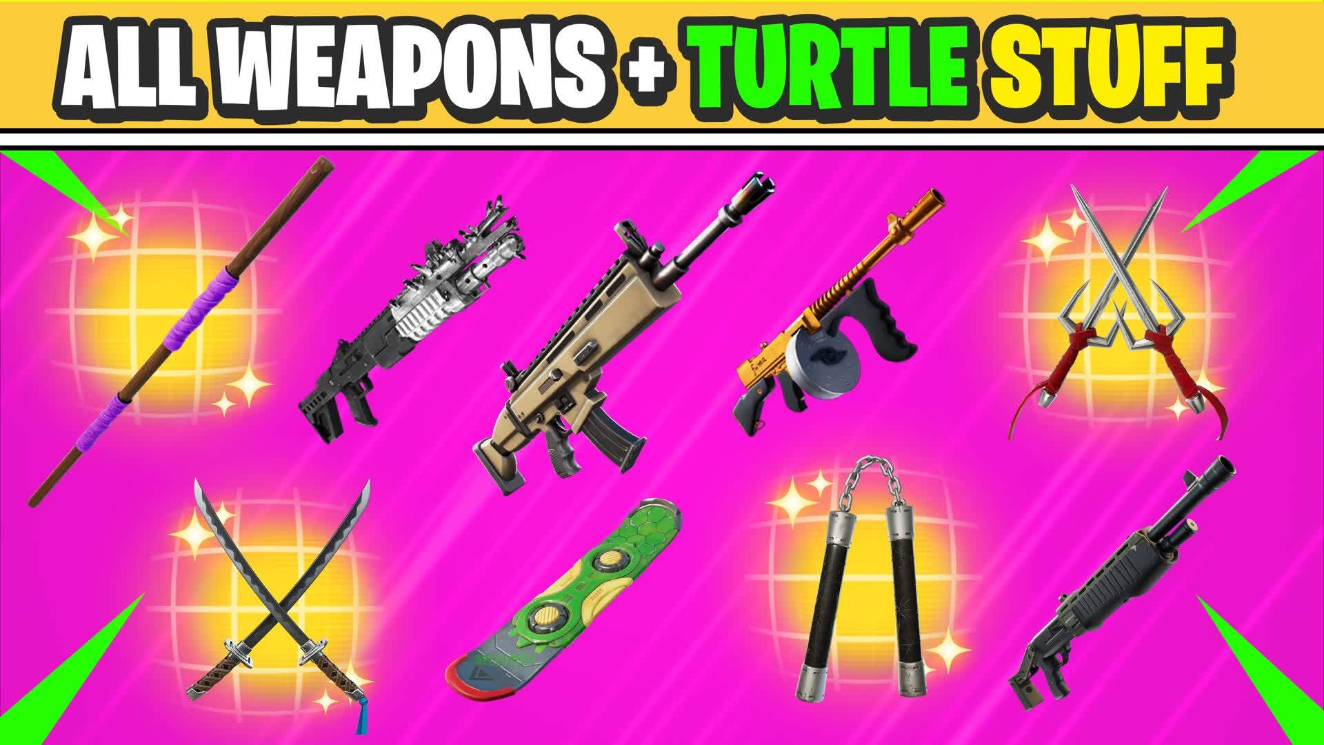 TURTLES TRAINING PIT - ALL WEAPONS 🐢