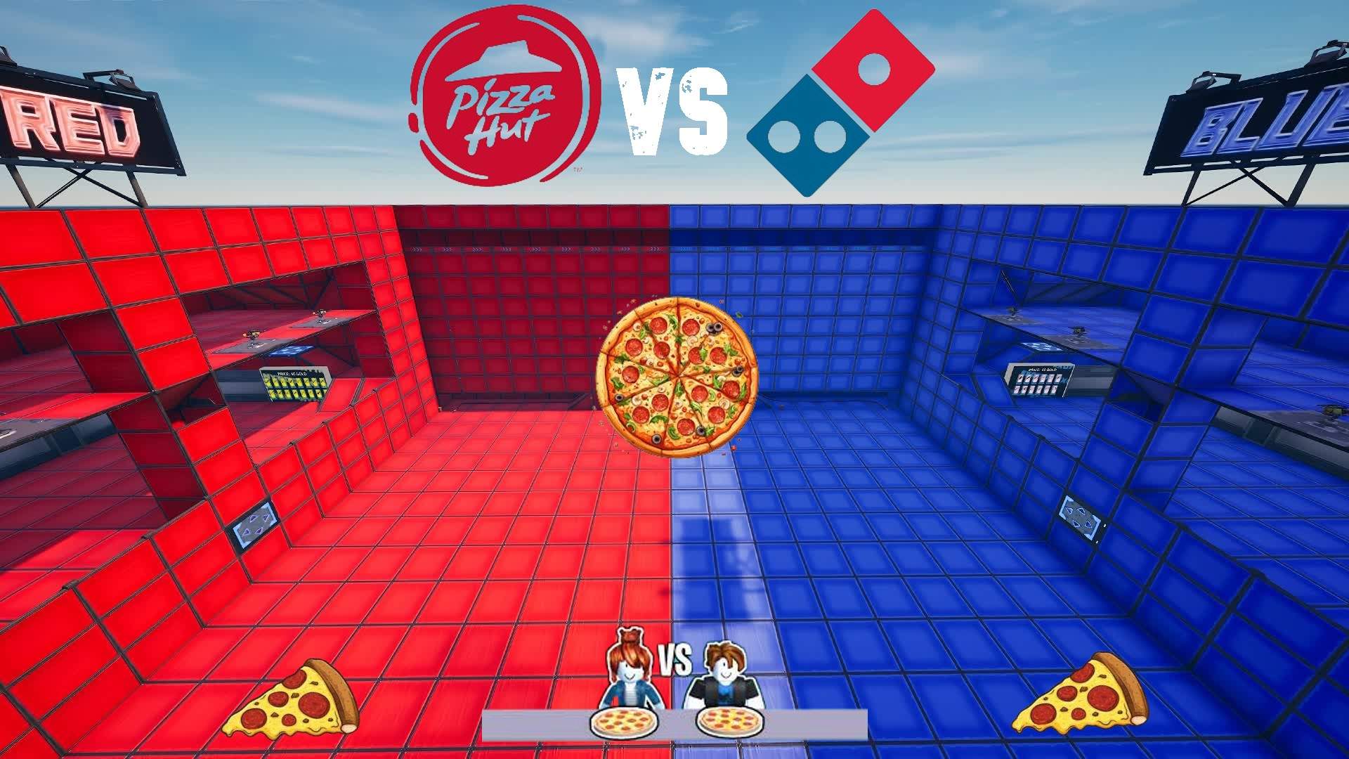 🍕Pizza Battle Red vs Blue🍕