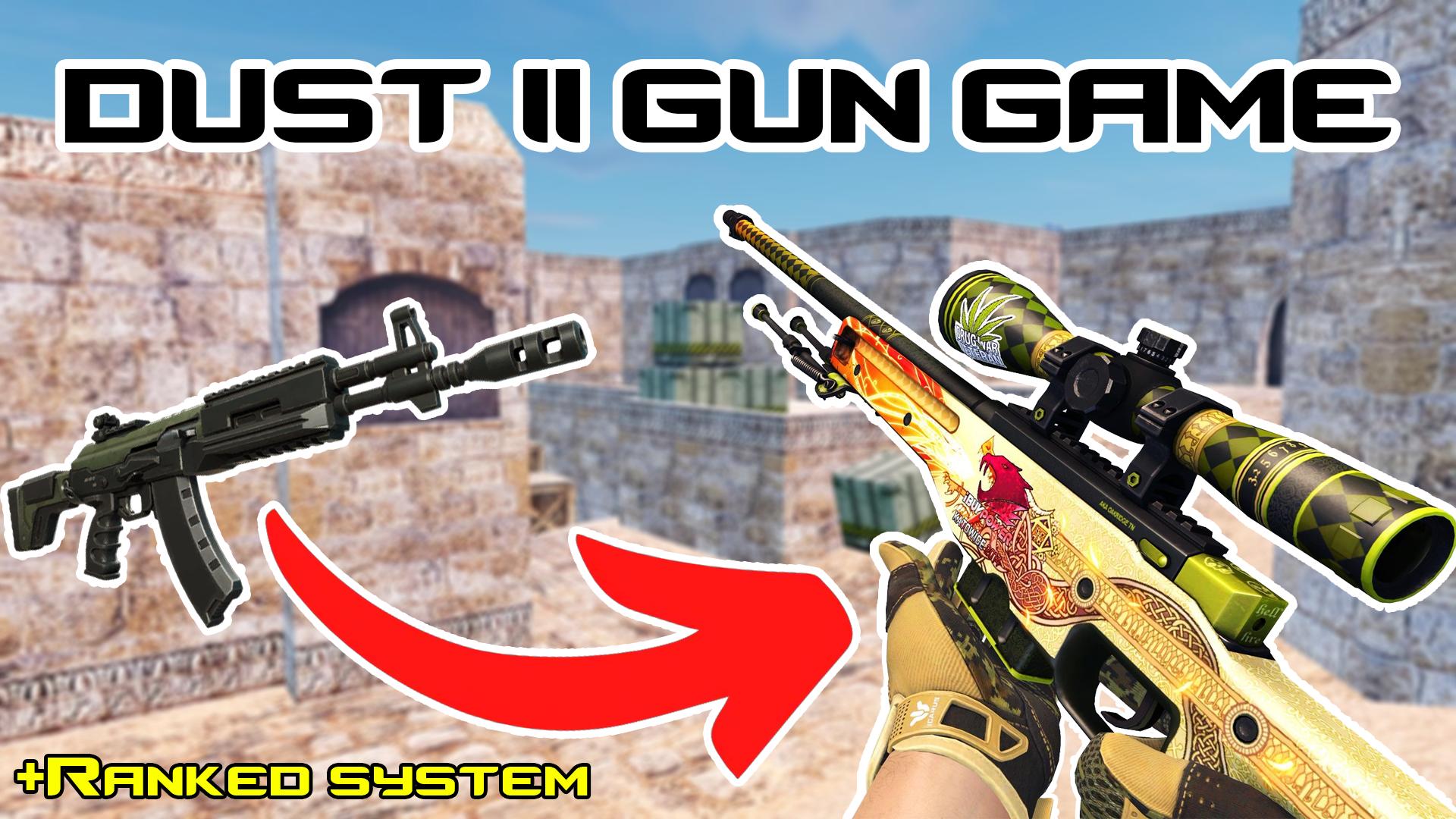 DE DUST 2 GUN GAME CS MAP