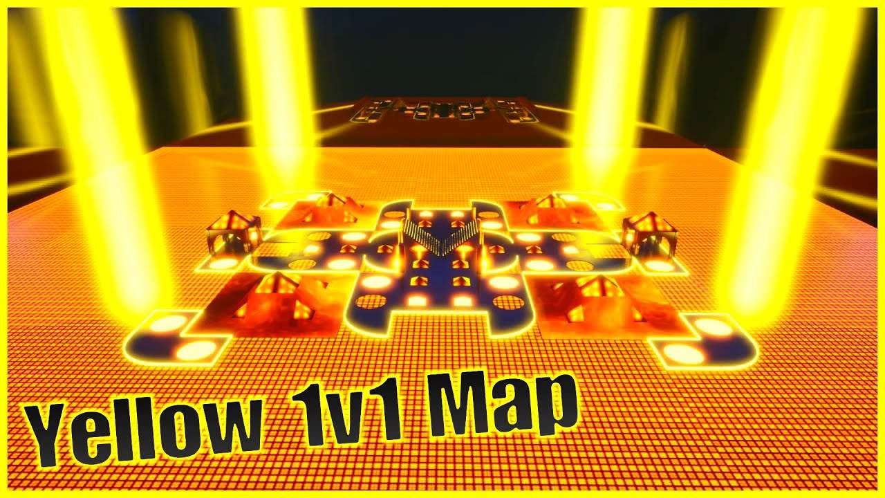 MOST UNIQUE YELLOW 1V1 MAP