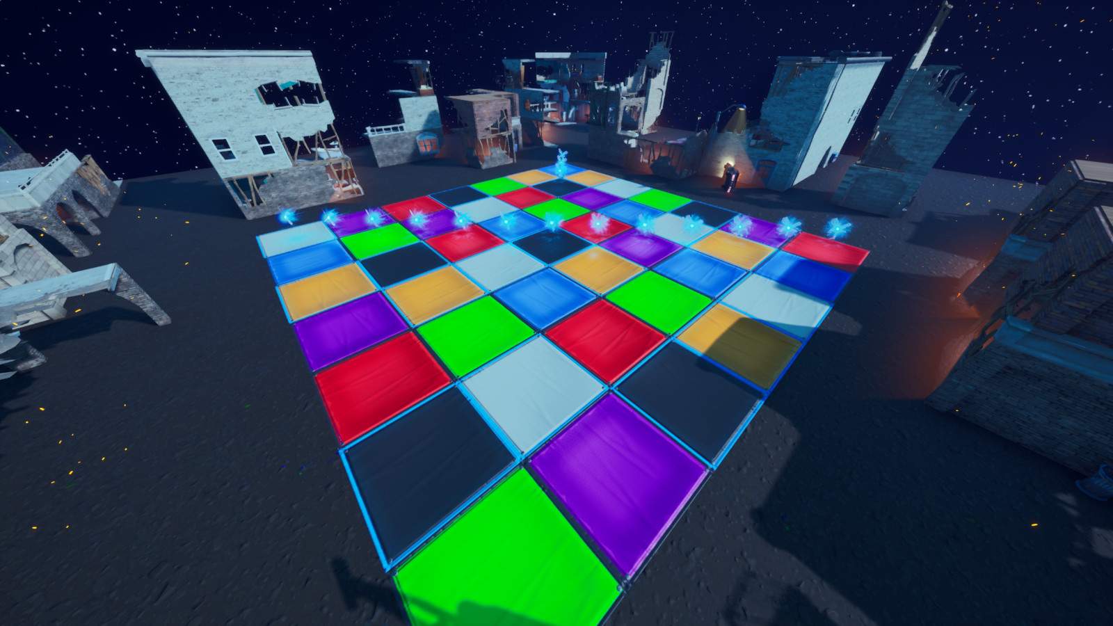 RUINED TILTED TOWERS COLOR SWITCH