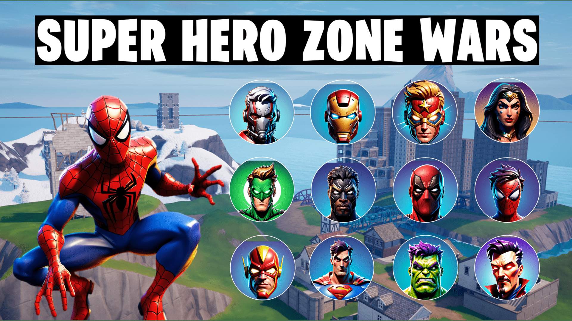 🦸 SUPER HERO ZONE WARS 🦸 UEFN