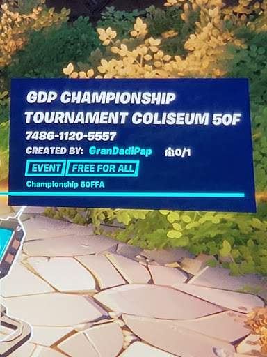 GDP CHAMPIONSHIP TOURNAMENT 50FFA