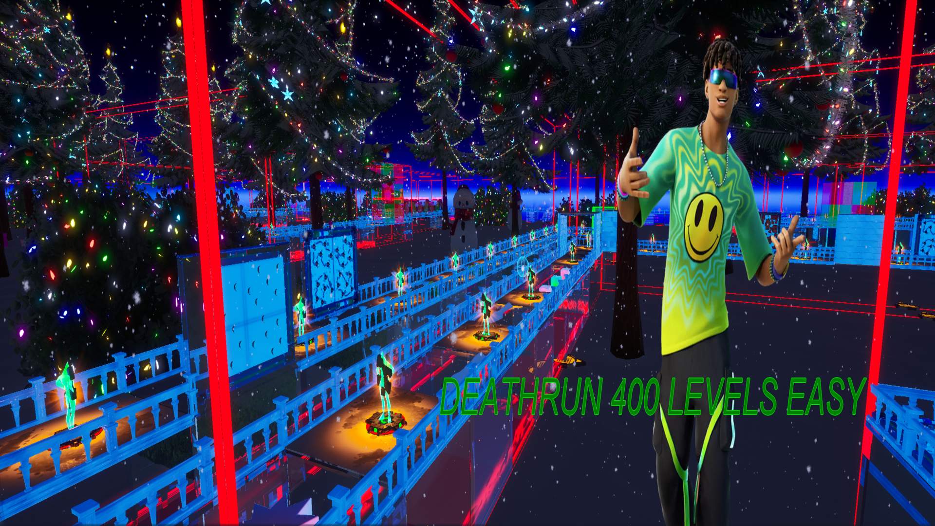 The magic of winter in the night