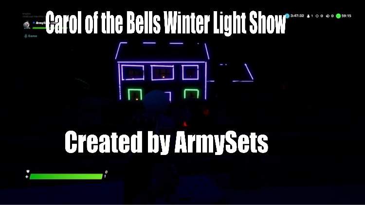 CAROL OF THE BELLS, LIGHT SHOW MAP