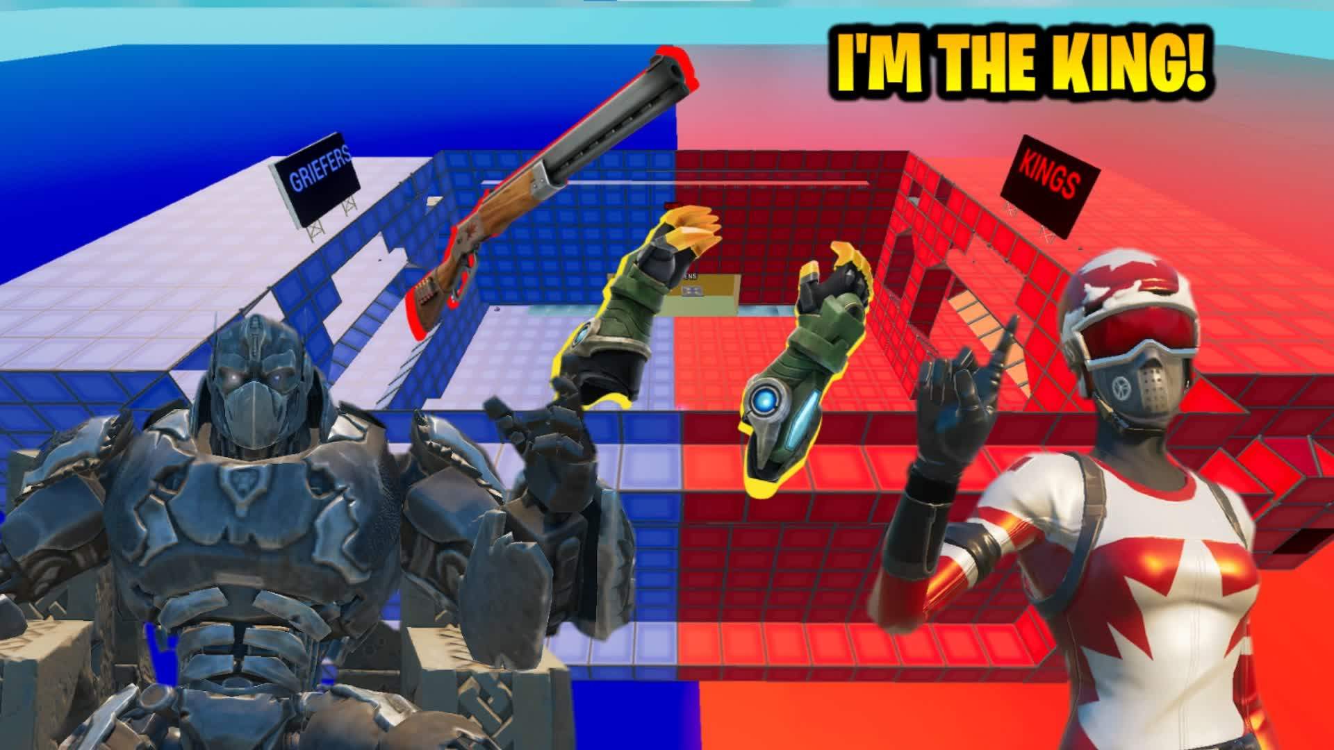 💯CRAZY KING RED VS GRIEFER BLUE🆕