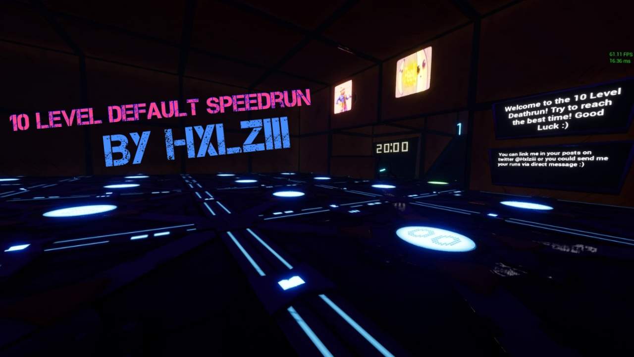 10 LEVEL DEFAULT SPEEDRUN BY HXLZIII