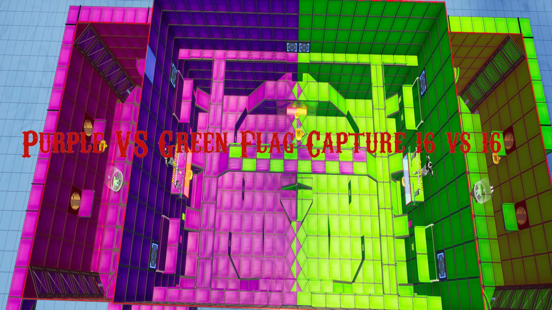Purple VS Green Flag Capture 16 vs 16