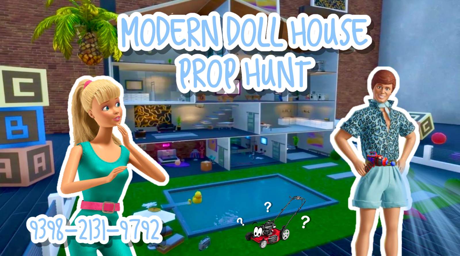 MODERN DOLL HOUSE PROP HUNT