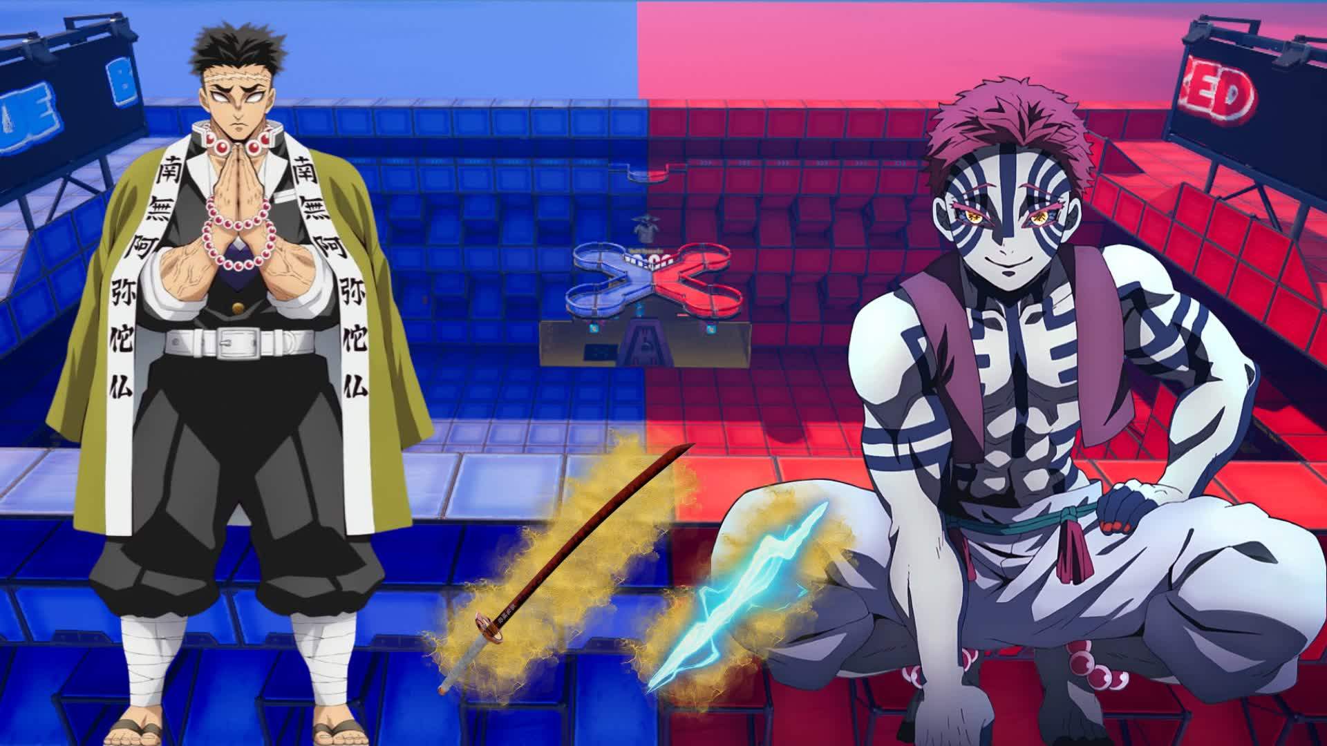 🔴Demon Slayer Red vs Blue🔵