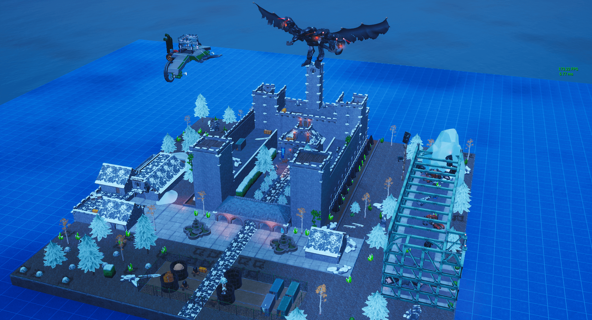 #FORTNITEBLOCKPARTY DRAGON'S LANDING