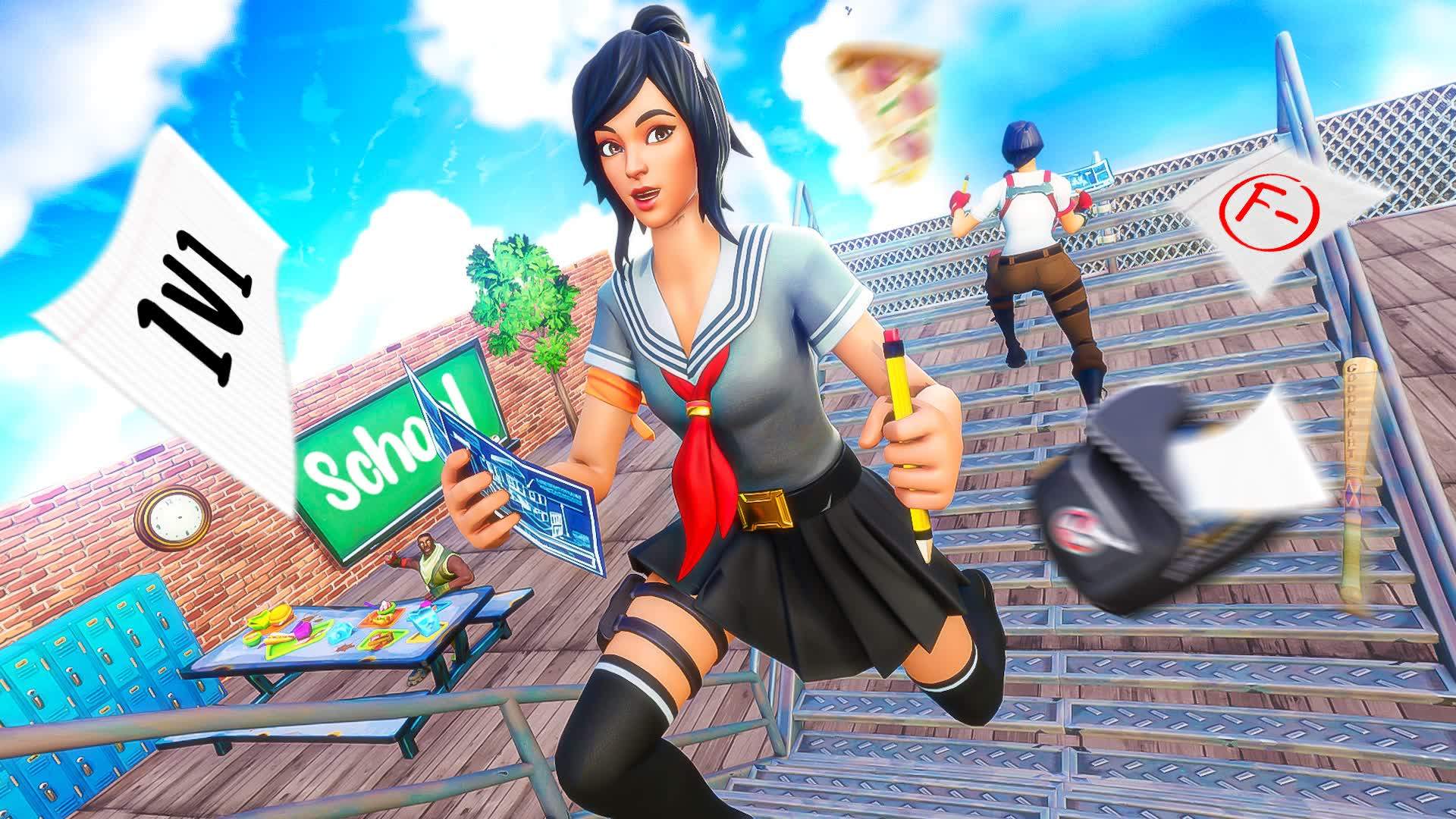 SCHOOL BUILD FIGHT 1v1 📚