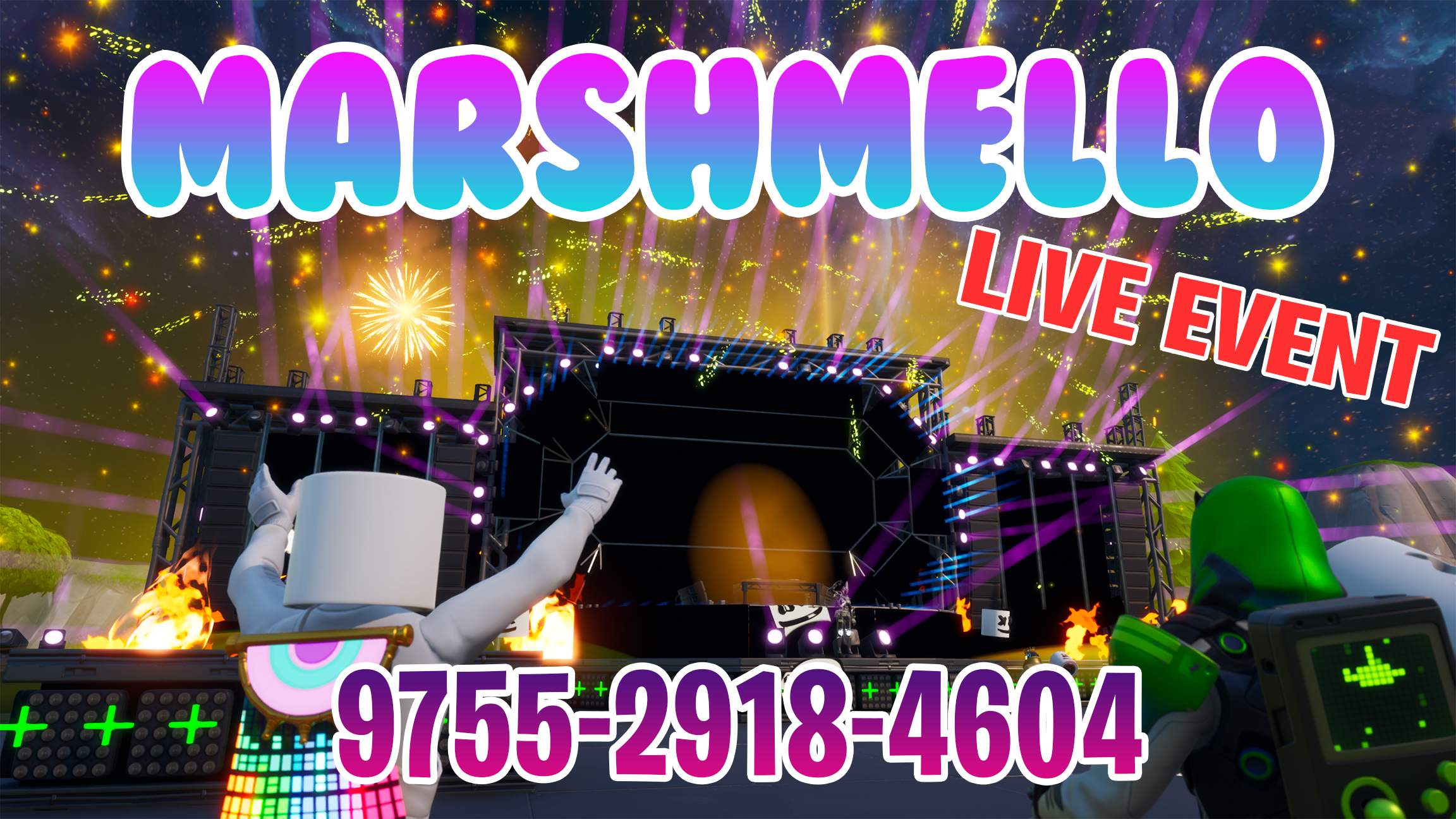 Marshmello Concert Remake Fortnite Creative Music and Remake Map Code