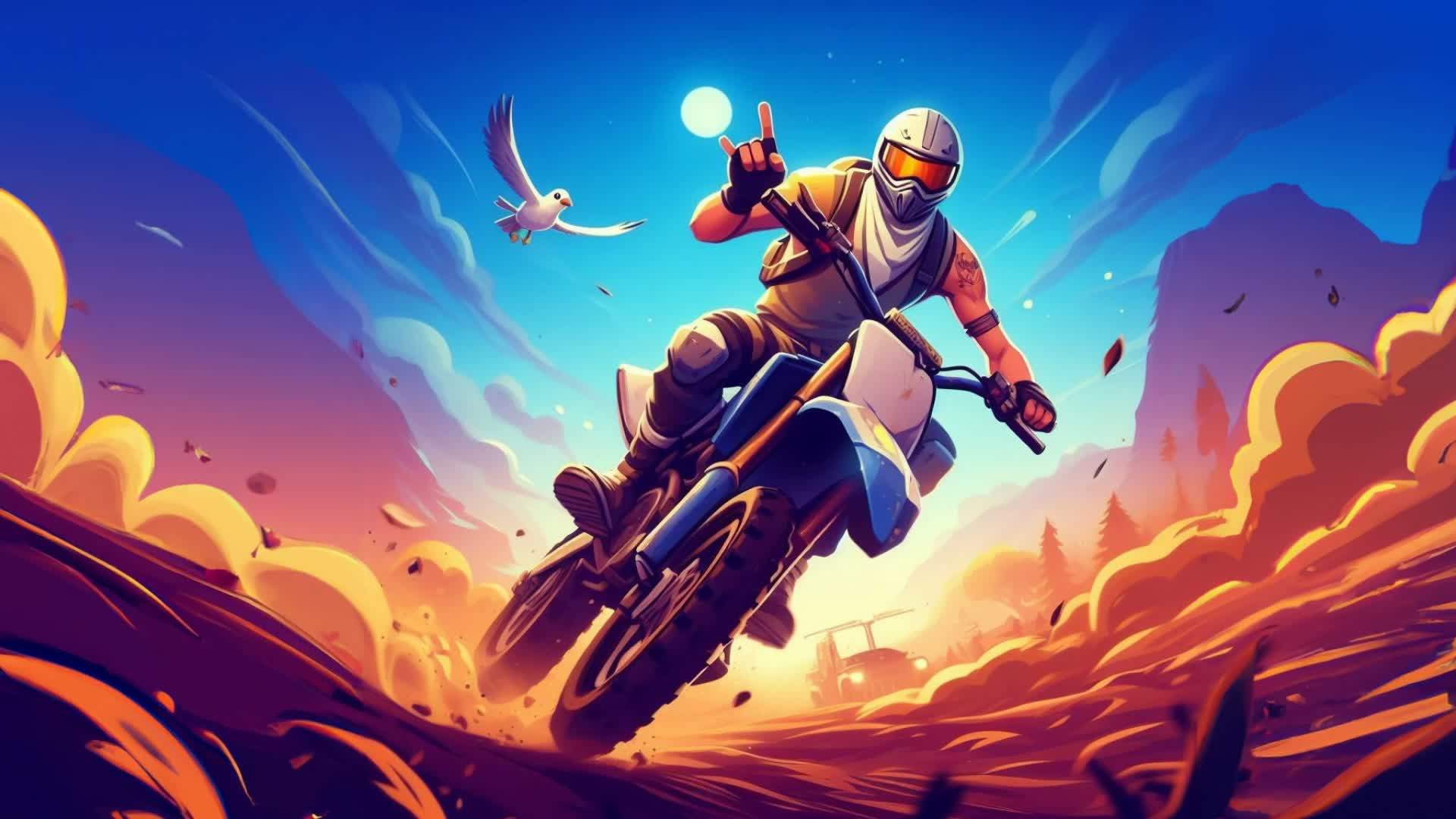 Jonesy on a dirt bike