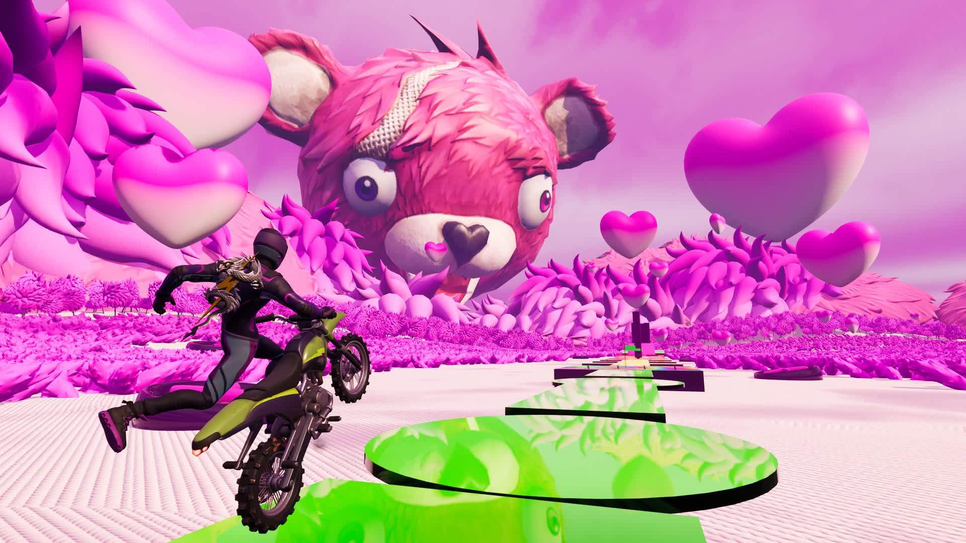 Obby on a dirt bike