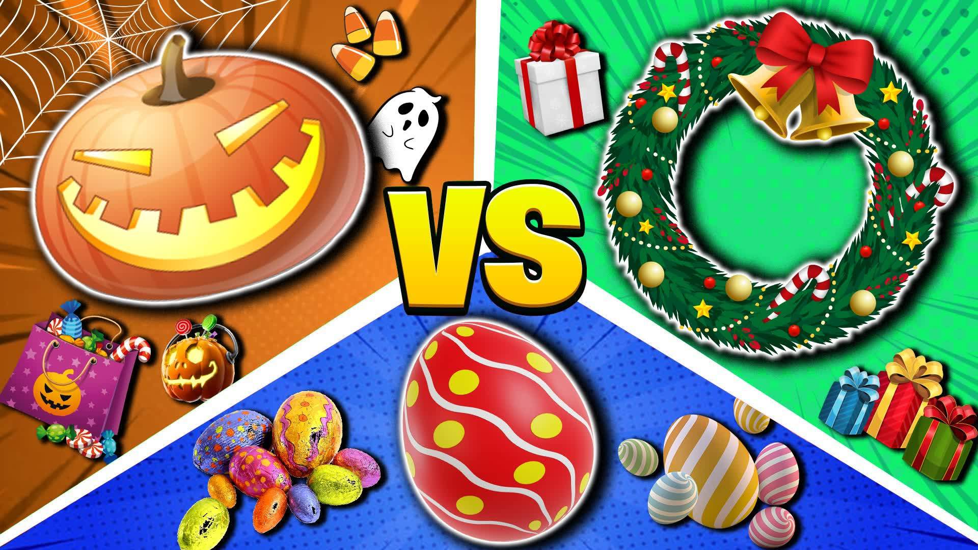 🎃 Halloween VS Christmas VS Easter 🎄