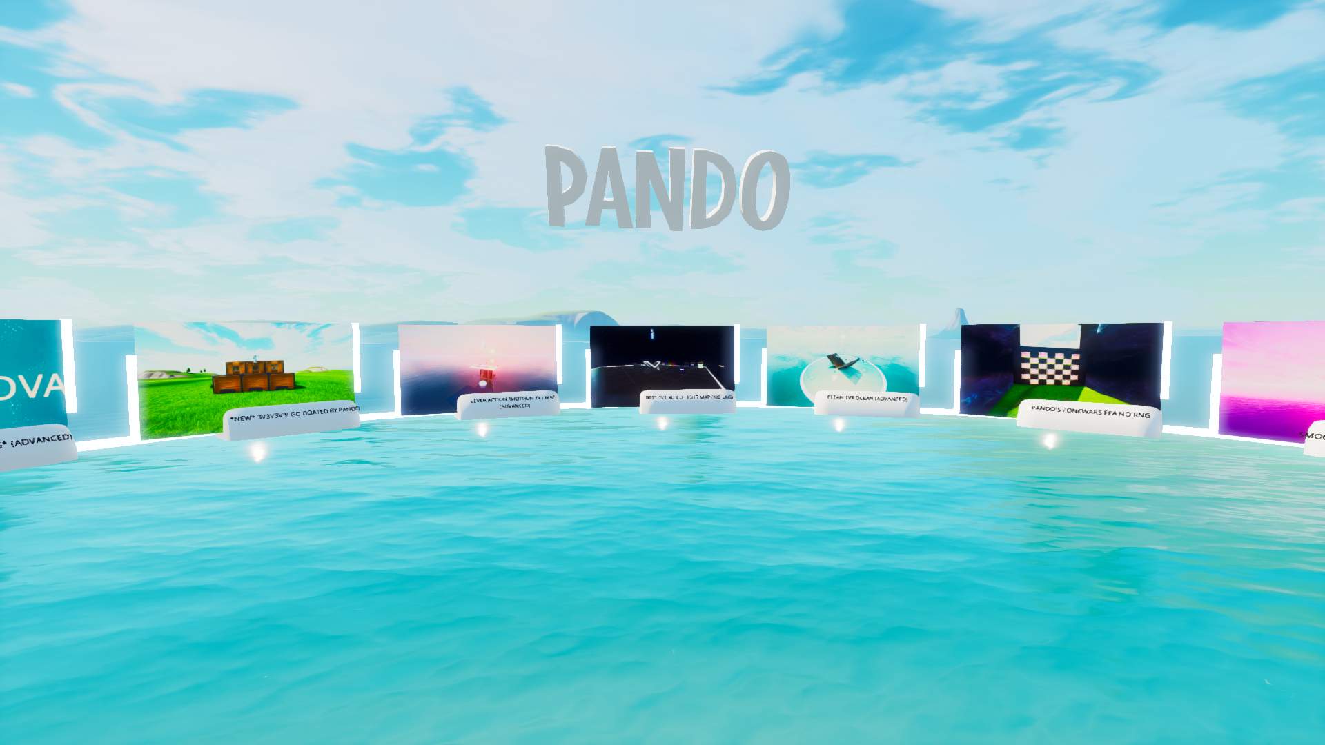 PANDO 1V1 [ NO DELAY ] Fortnite Creative Map Codes