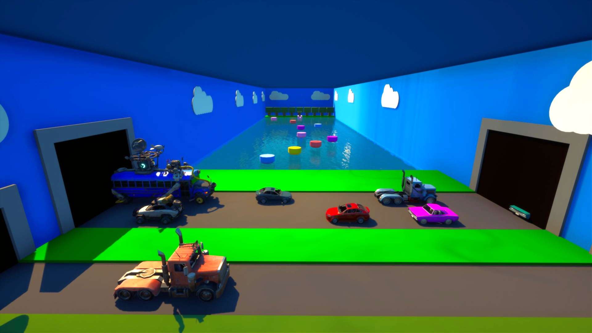 🚙CROSS THE ROAD + PARKOUR🚙