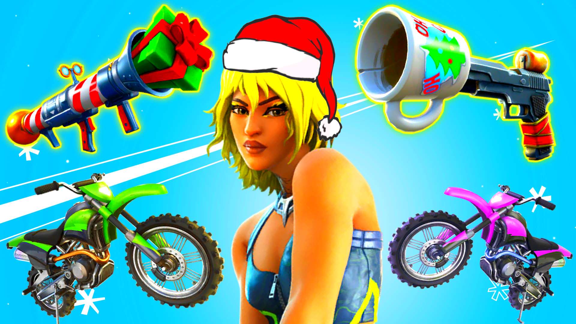 🎅XMAS BATTLES FFA - BIKES🏍️
