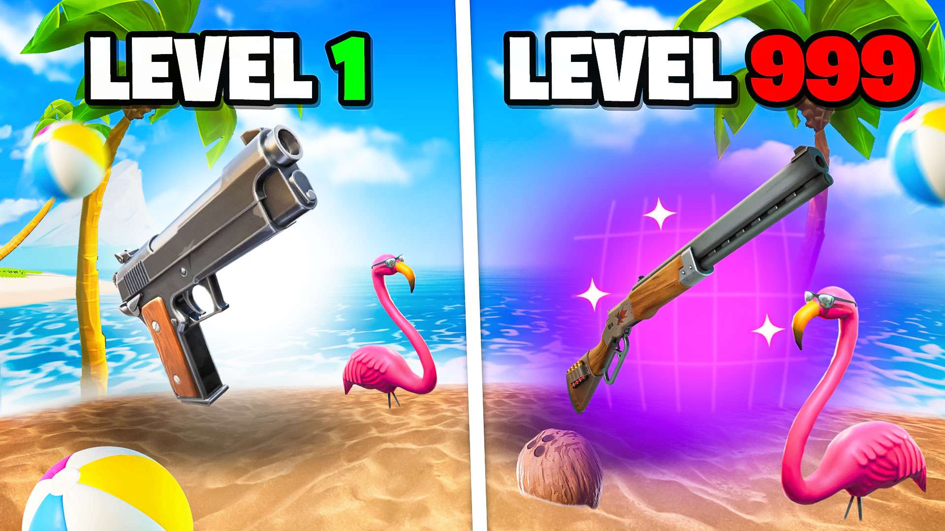 GUN GAME 🏝️ SUMMER 😎 ONE SHOT 💥