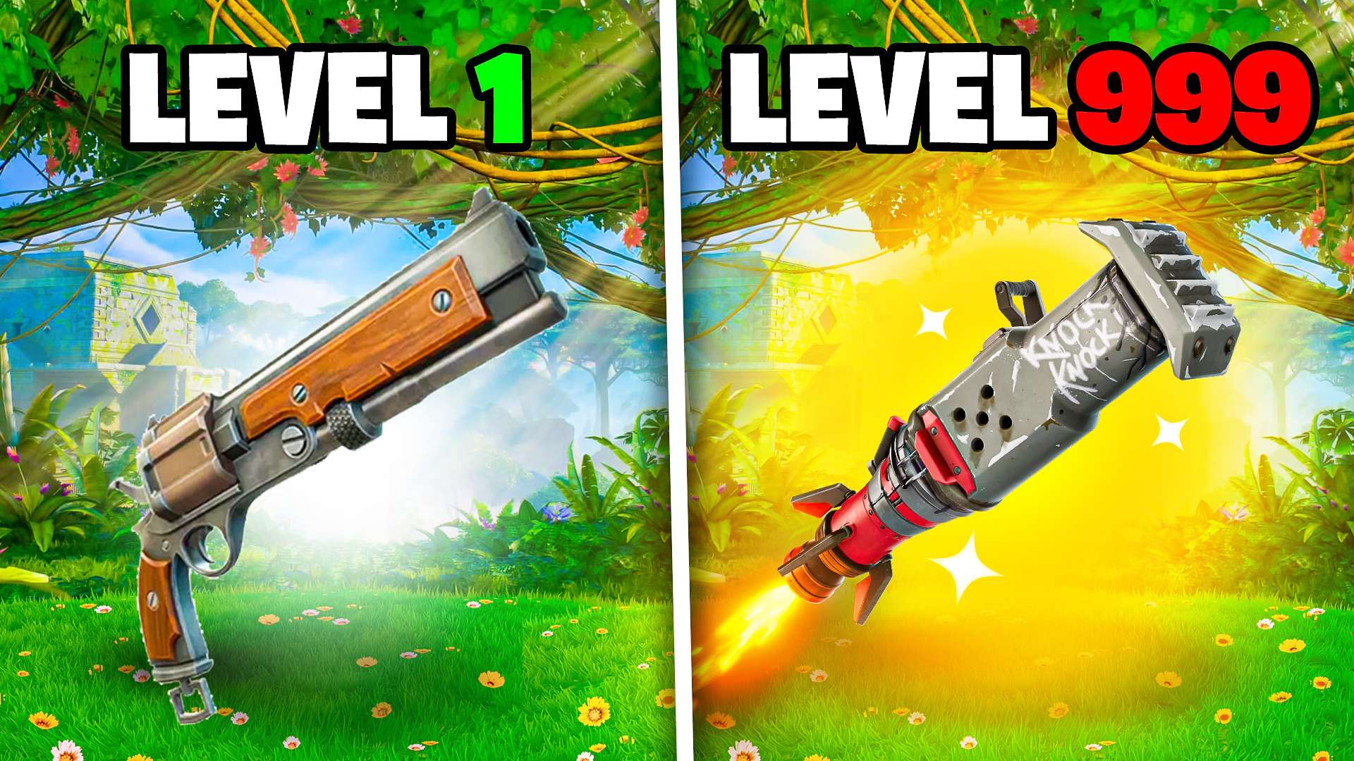 GUN GAME 🏝️ JUNGLE 🦖 ONE SHOT 💔